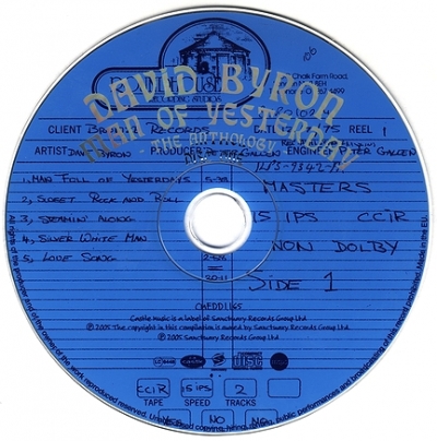 David Byron (1995) "Man Of Yesterday (The Anthology)" 2CD