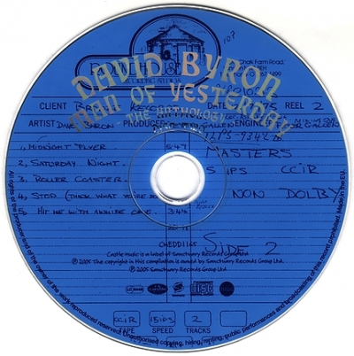 David Byron (1995) "Man Of Yesterday (The Anthology)" 2CD