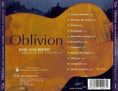 Astor Piazzolla (2001) "Oblivion" (José Luis Bieito)