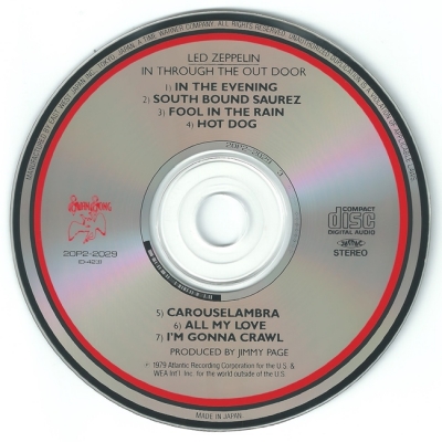 Led Zeppelin - "In Through the Out Door" (1979)