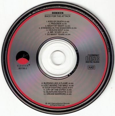 Dokken - "Back For The Attack " (1987)
