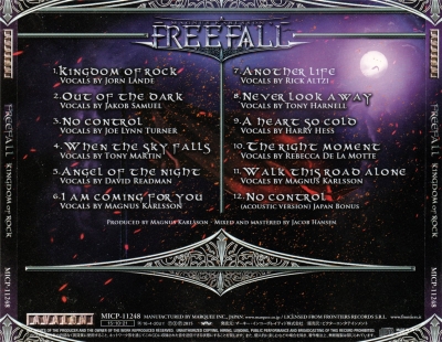 Magnus Karlsson’s Freefall – Kingdom Of Rock (Japan Edition) (2015)