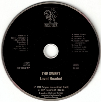 The Sweet - Level Headed (1978)